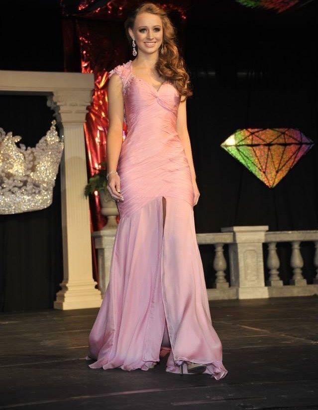 Mac Duggal Size 00 Prom Cap Sleeve Sequined Light Pink Mermaid Dress on Queenly