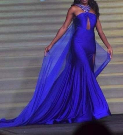 Mac Duggal Size 4 Blue Ball Gown on Queenly