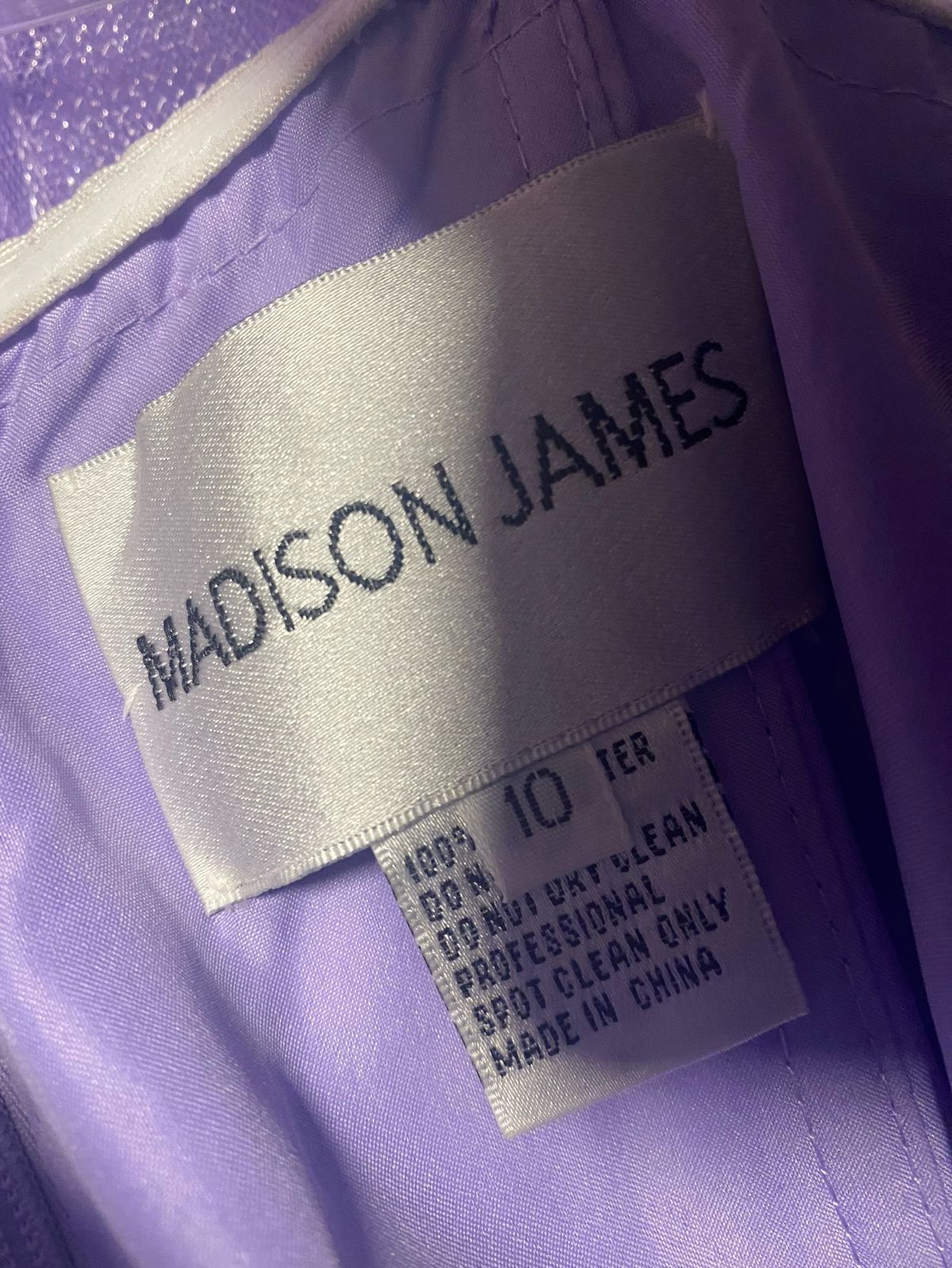 Madison James Size 10 Prom Purple Ball Gown on Queenly