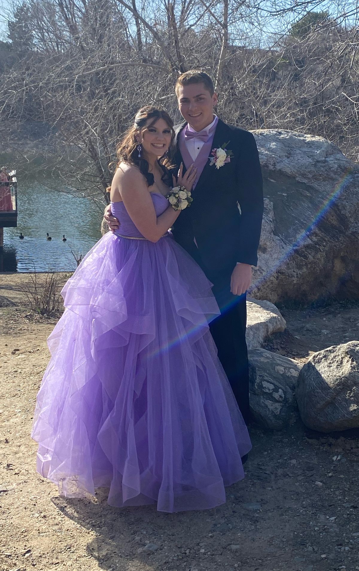 Madison James Size 10 Prom Purple Ball Gown on Queenly