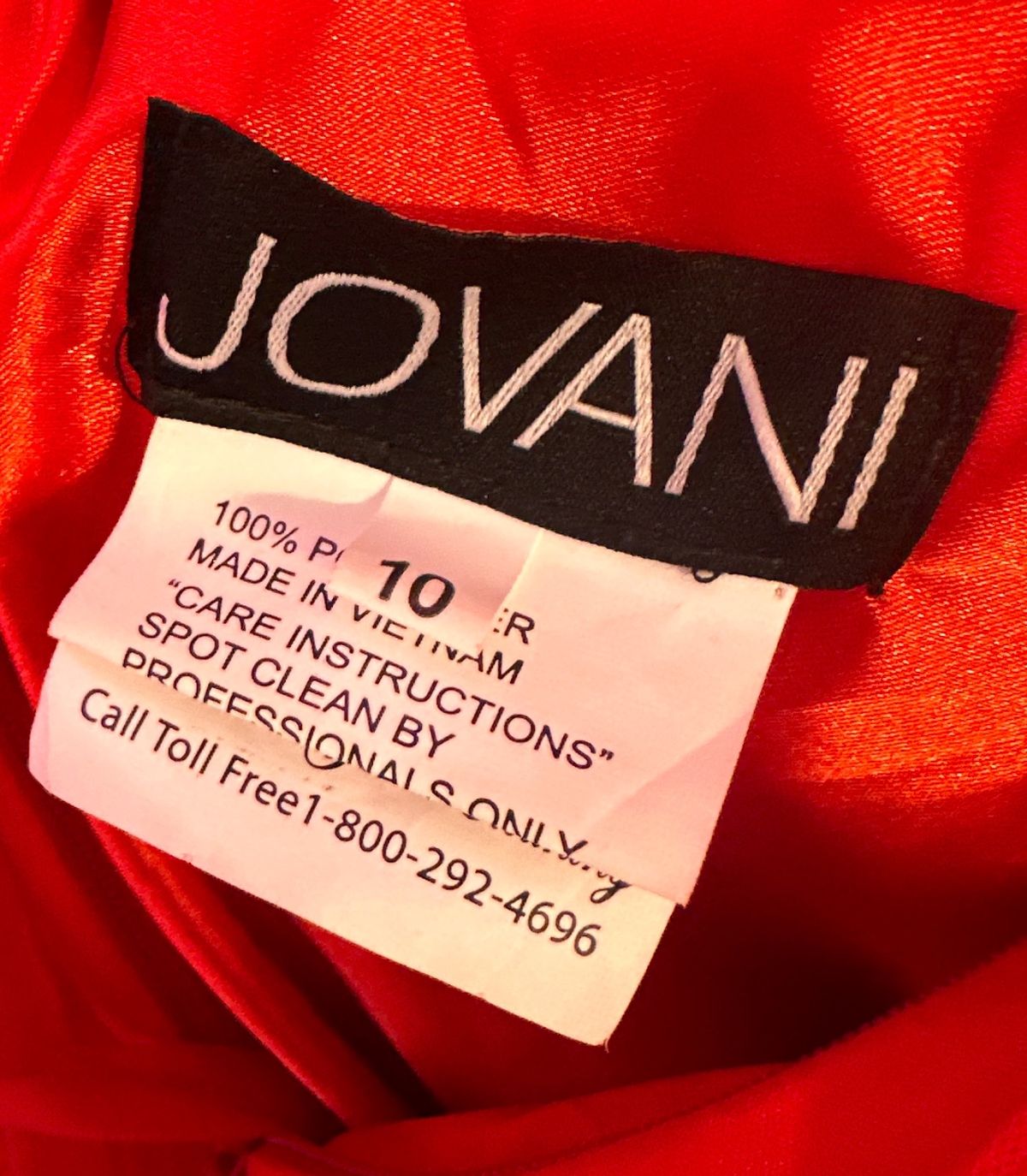 Jovani Size 10 Prom Red Ball Gown on Queenly