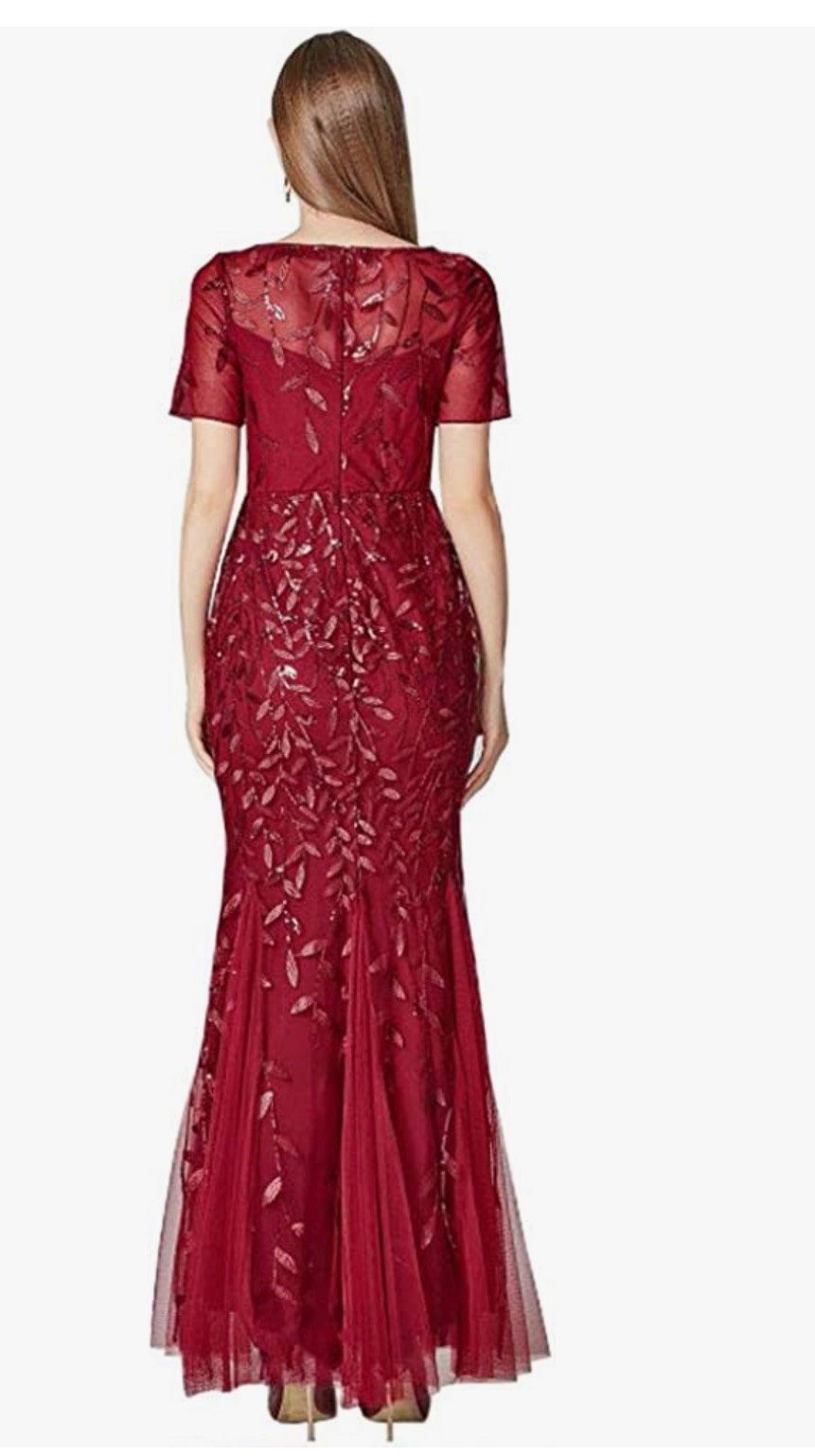 Size S Prom Red Dress With Train on Queenly