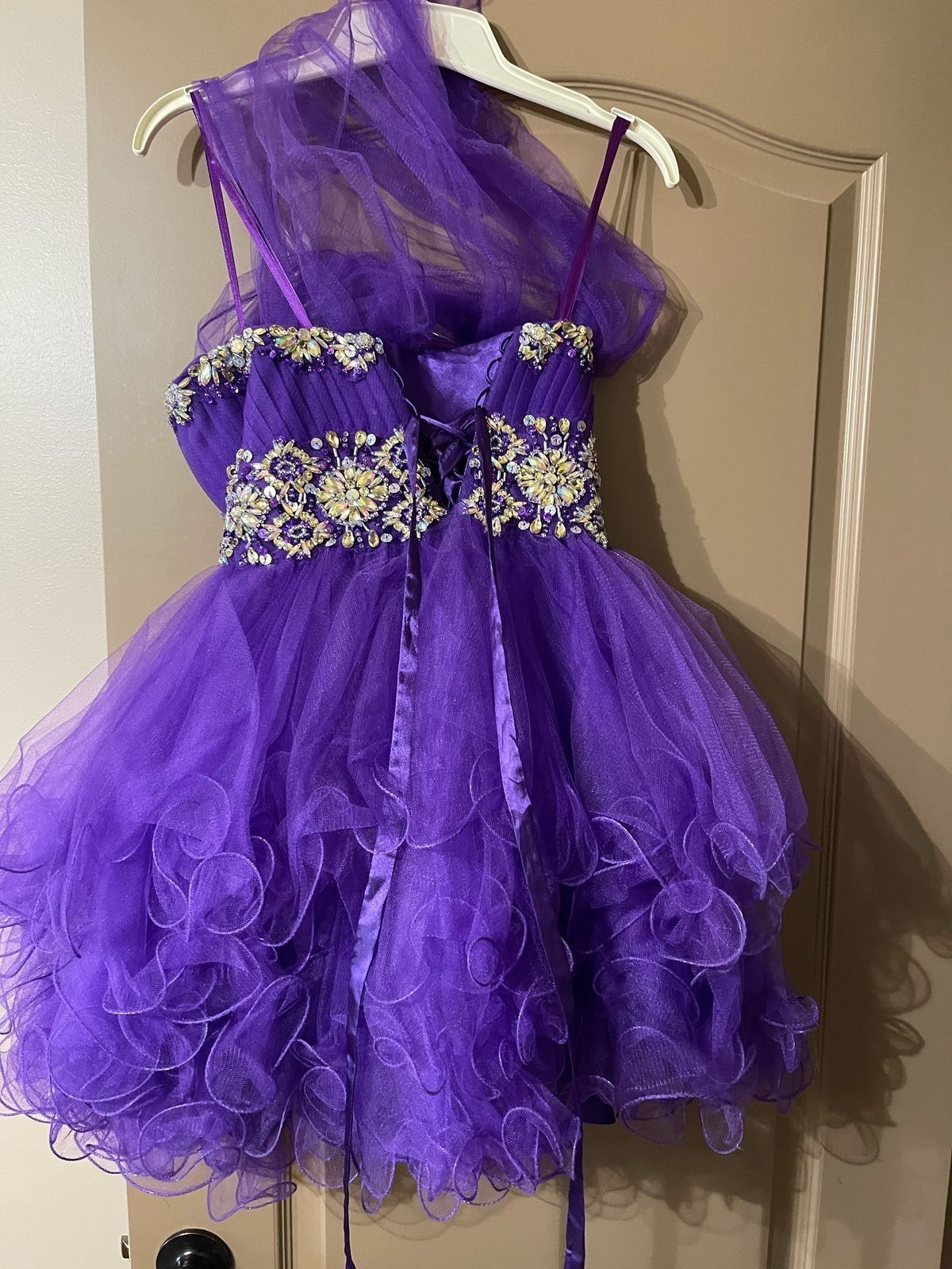 Size XS Homecoming Purple Cocktail Dress on Queenly