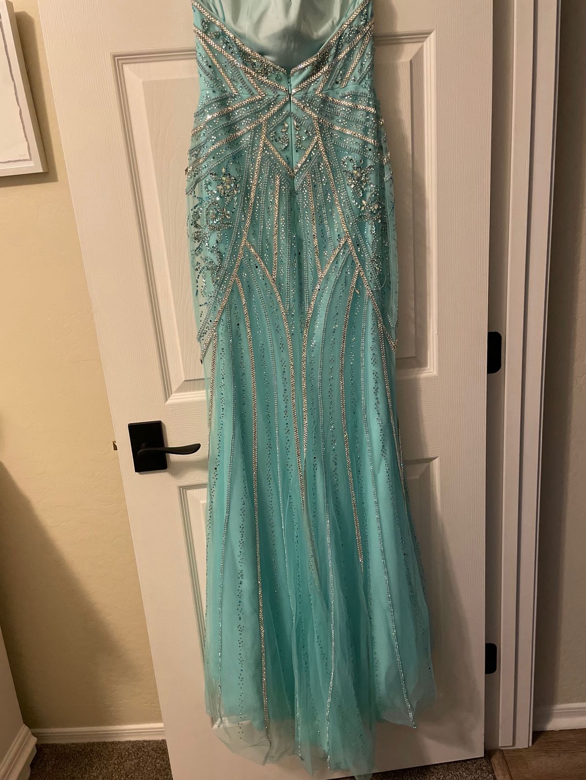 Johnathan Kayne Size 2 Blue Floor Length Maxi on Queenly
