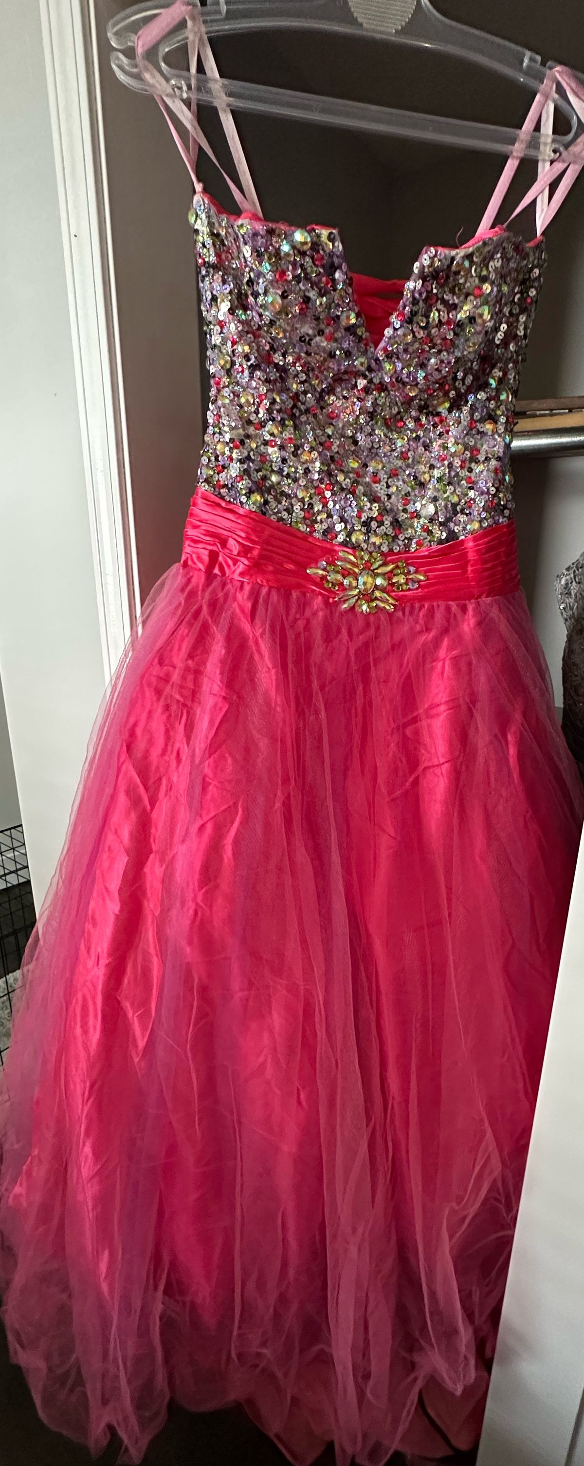 Alexia Designn Size 2 Prom Pink Dress With Train on Queenly