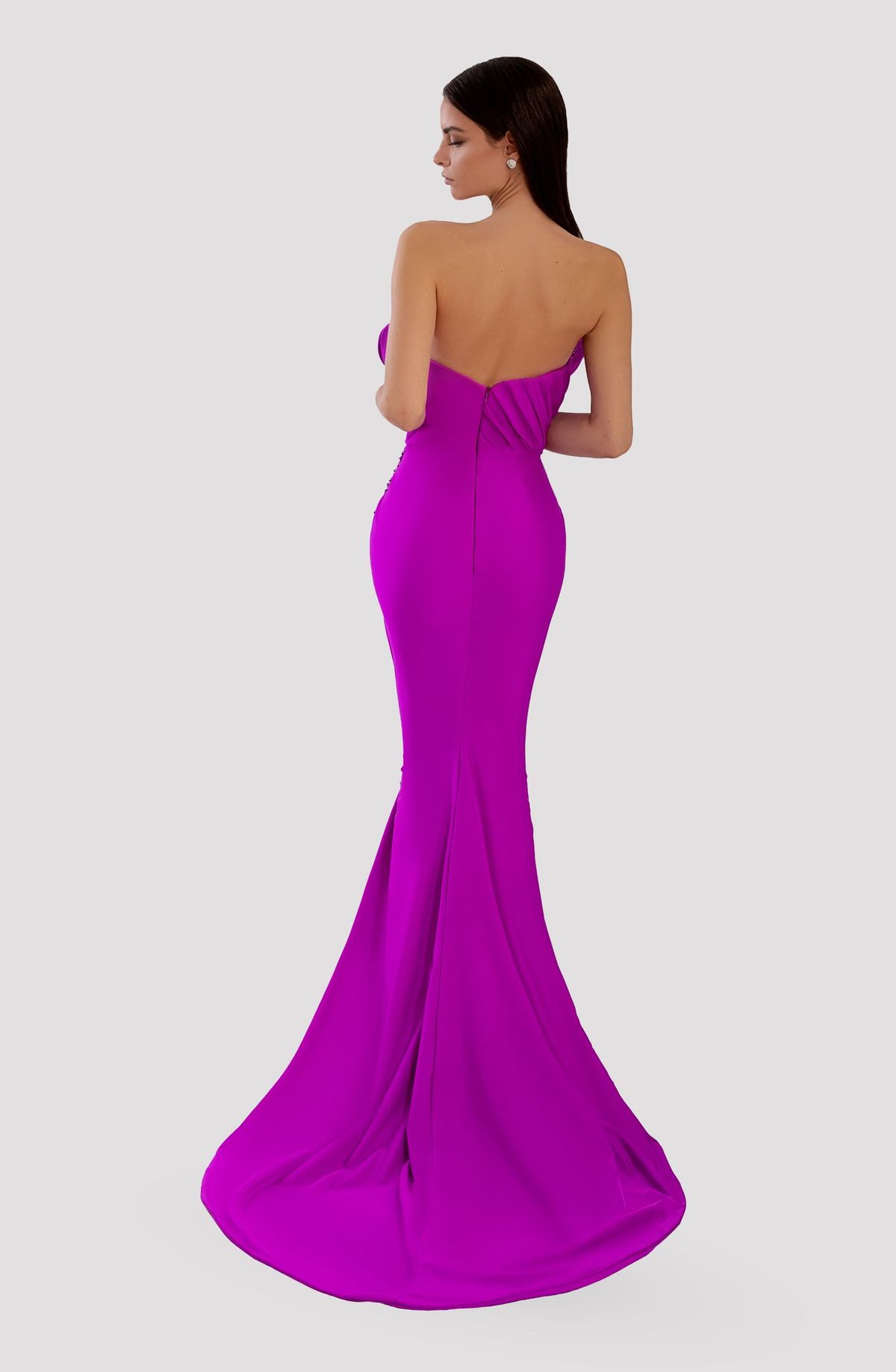 Style AD5006 Albina Dyla Size S Pageant Purple Floor Length Maxi on Queenly