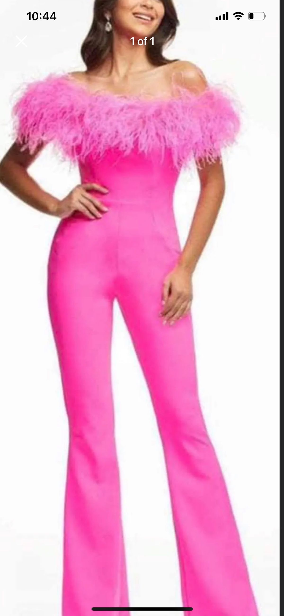Ashley Lauren Size 8 Prom Pink Formal Jumpsuit on Queenly