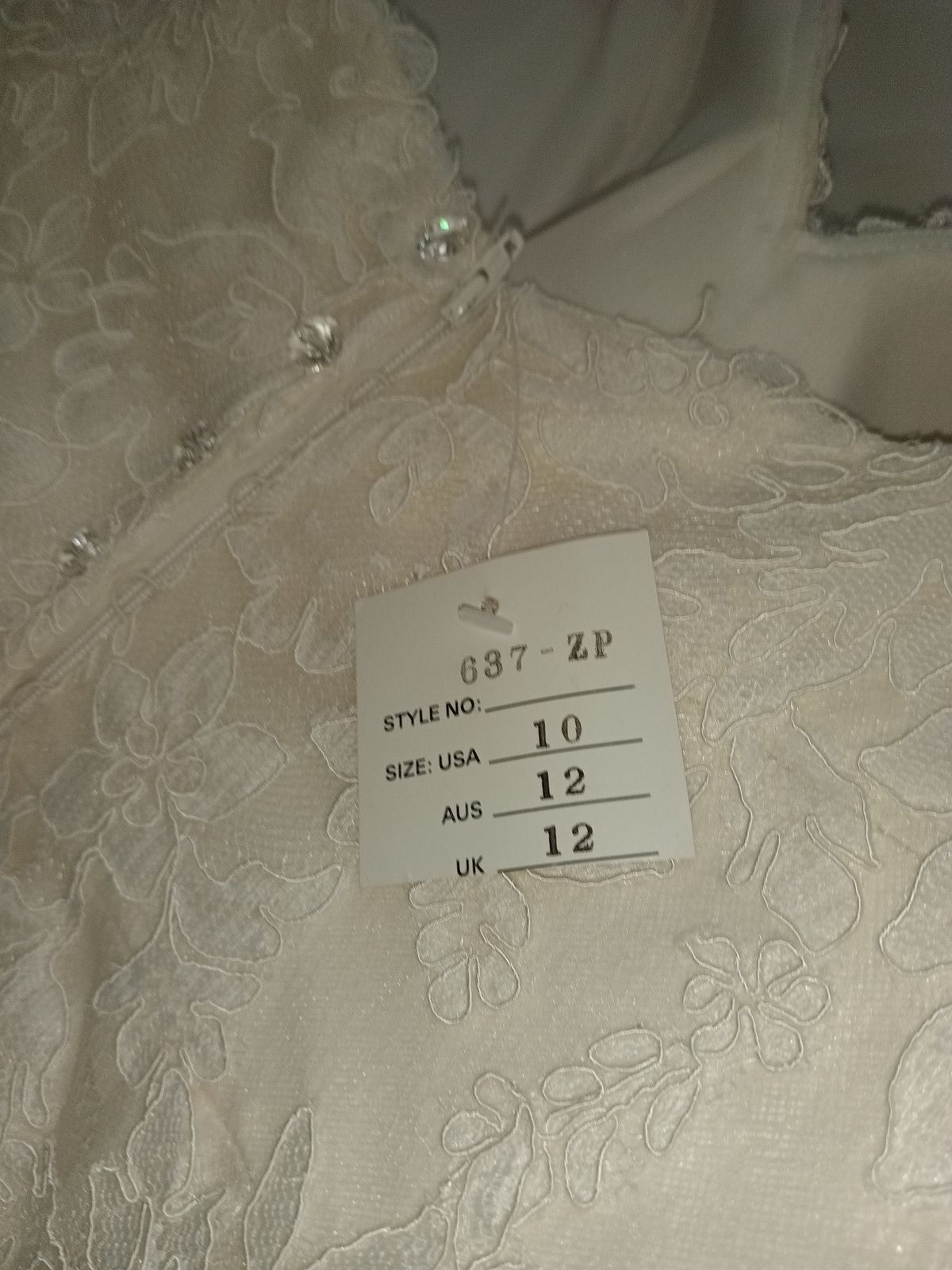 Martina liana Size 10 Wedding Strapless Lace White Mermaid Dress on Queenly