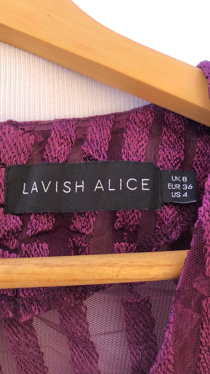 Lavish Alice Size 4 Homecoming Plunge Purple Cocktail Dress on Queenly