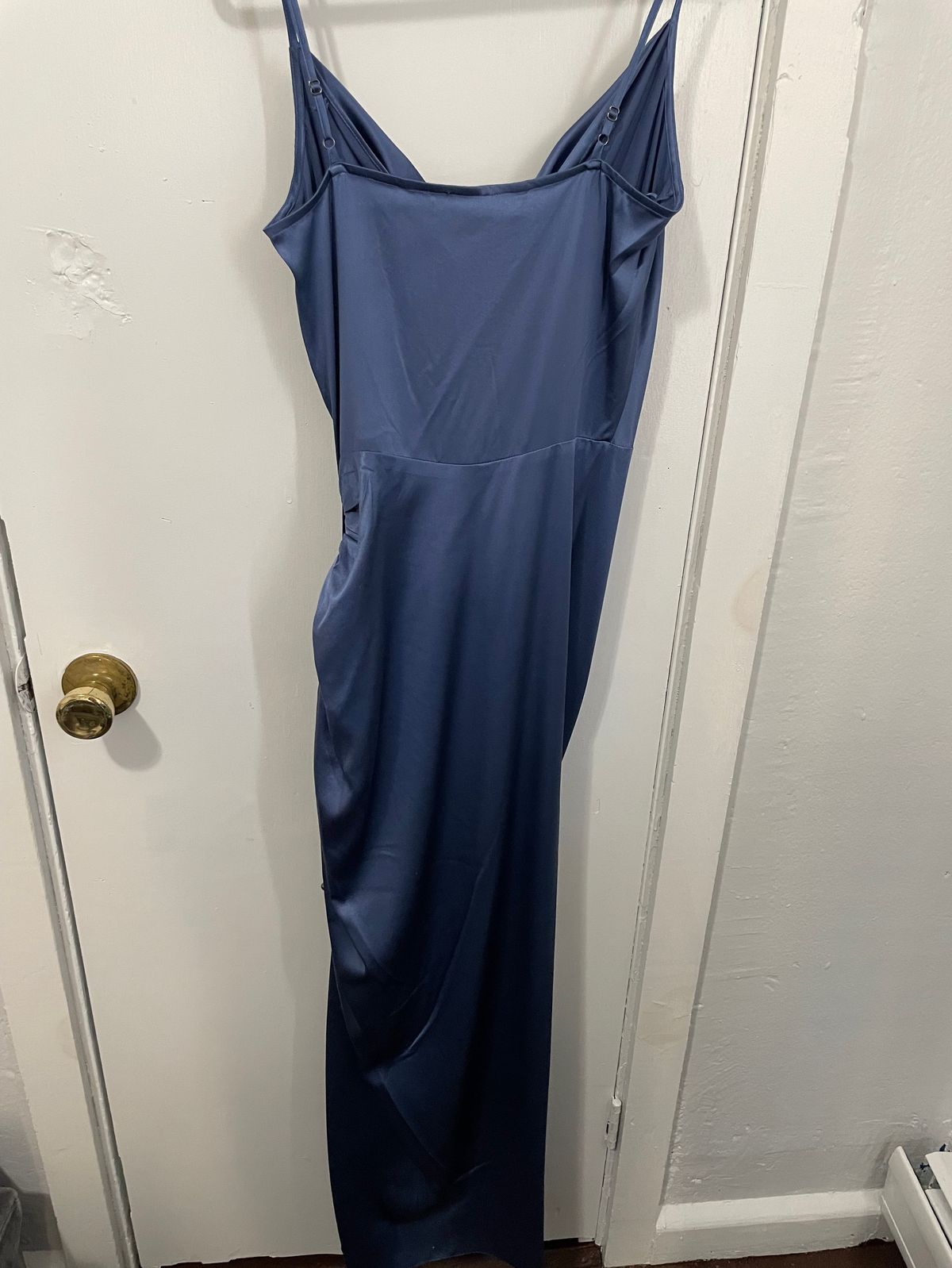 Veronica Beard Size 0 Bridesmaid Navy Blue Side Slit Dress on Queenly