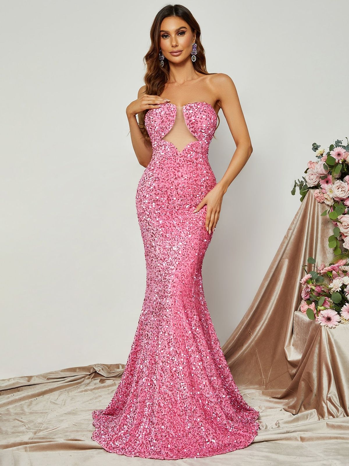 Style FSWD0549 Faeriesty Size XS Pink Mermaid Dress on Queenly
