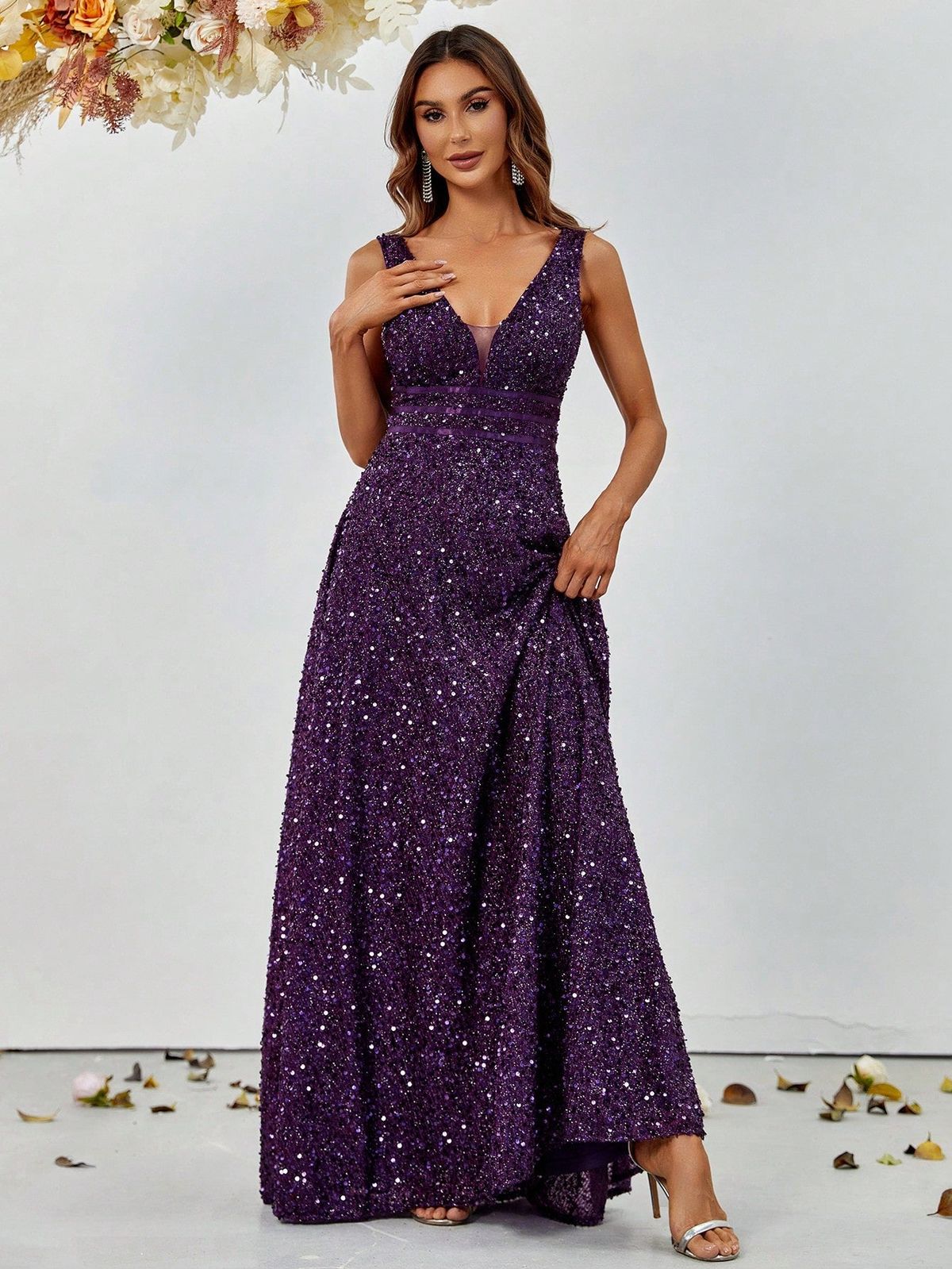Style FSWD0776 Faeriesty Size XS Prom Satin Purple A-line Dress on Queenly