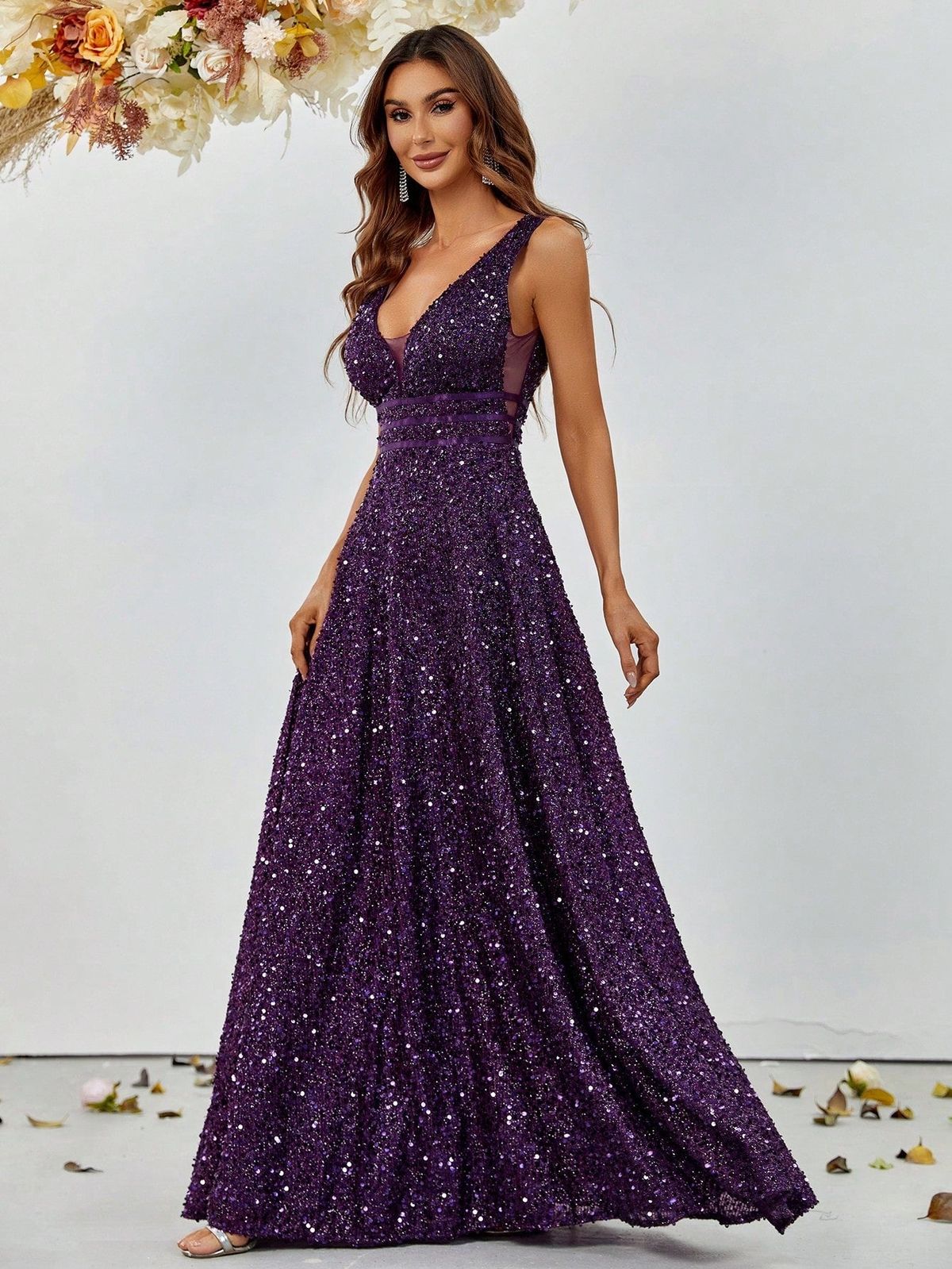 Style FSWD0776 Faeriesty Size S Prom Satin Purple A-line Dress on Queenly