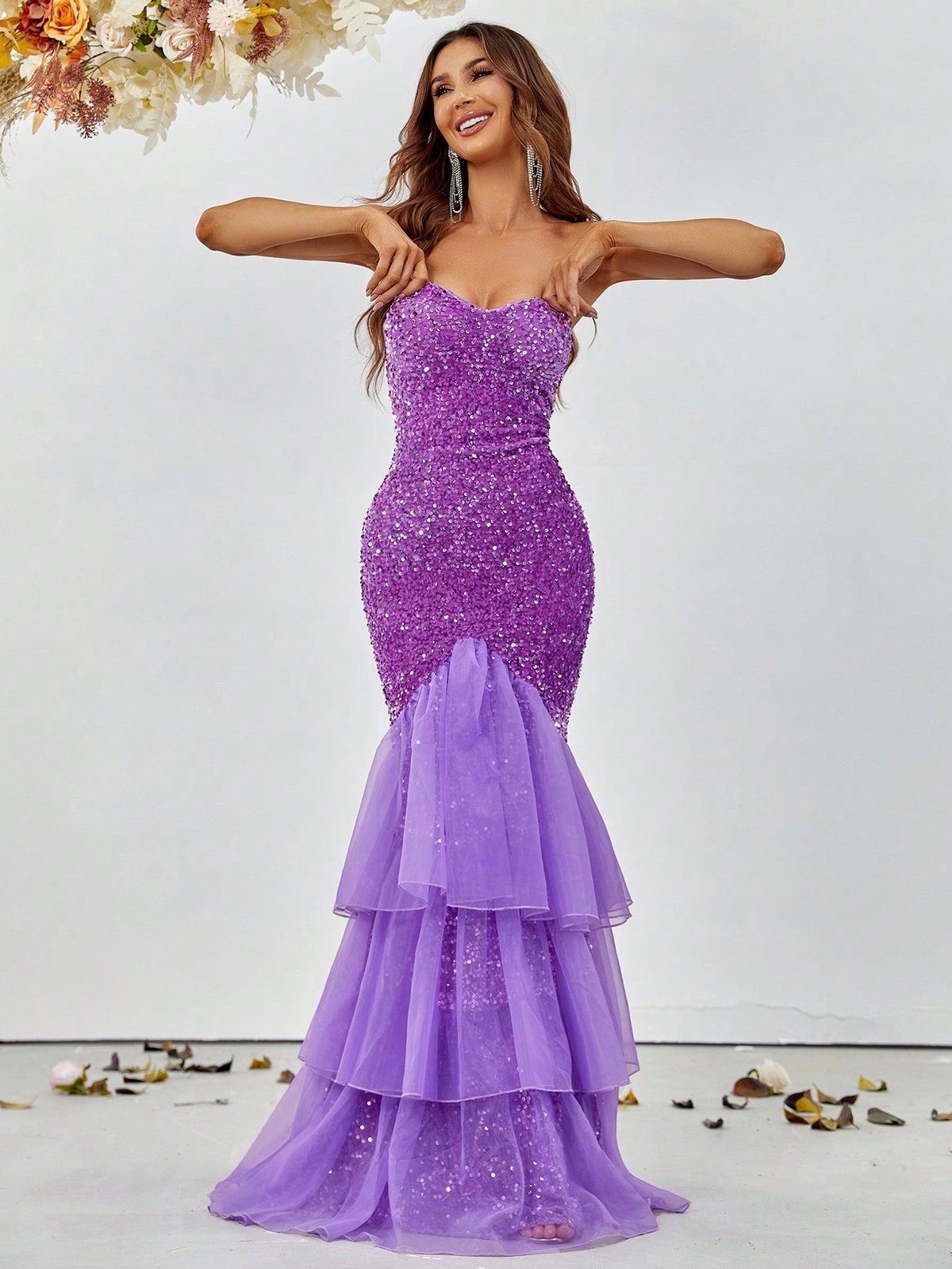 Style FSWD0371 Faeriesty Size S Purple Mermaid Dress on Queenly