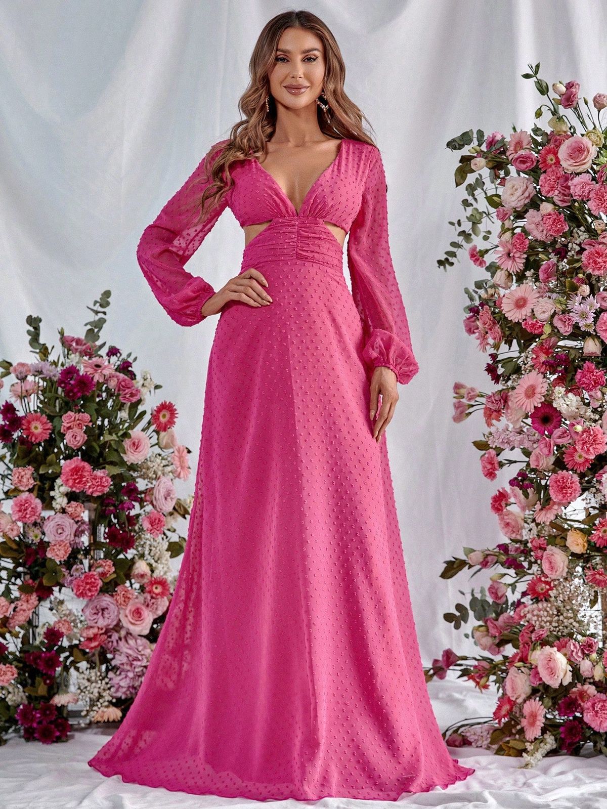 Style FSWD8077T Faeriesty Size XS Hot Pink A-line Dress on Queenly