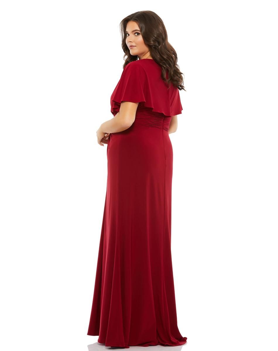 Style 67916 Mac Duggal Size 14 Red Floor Length Maxi on Queenly