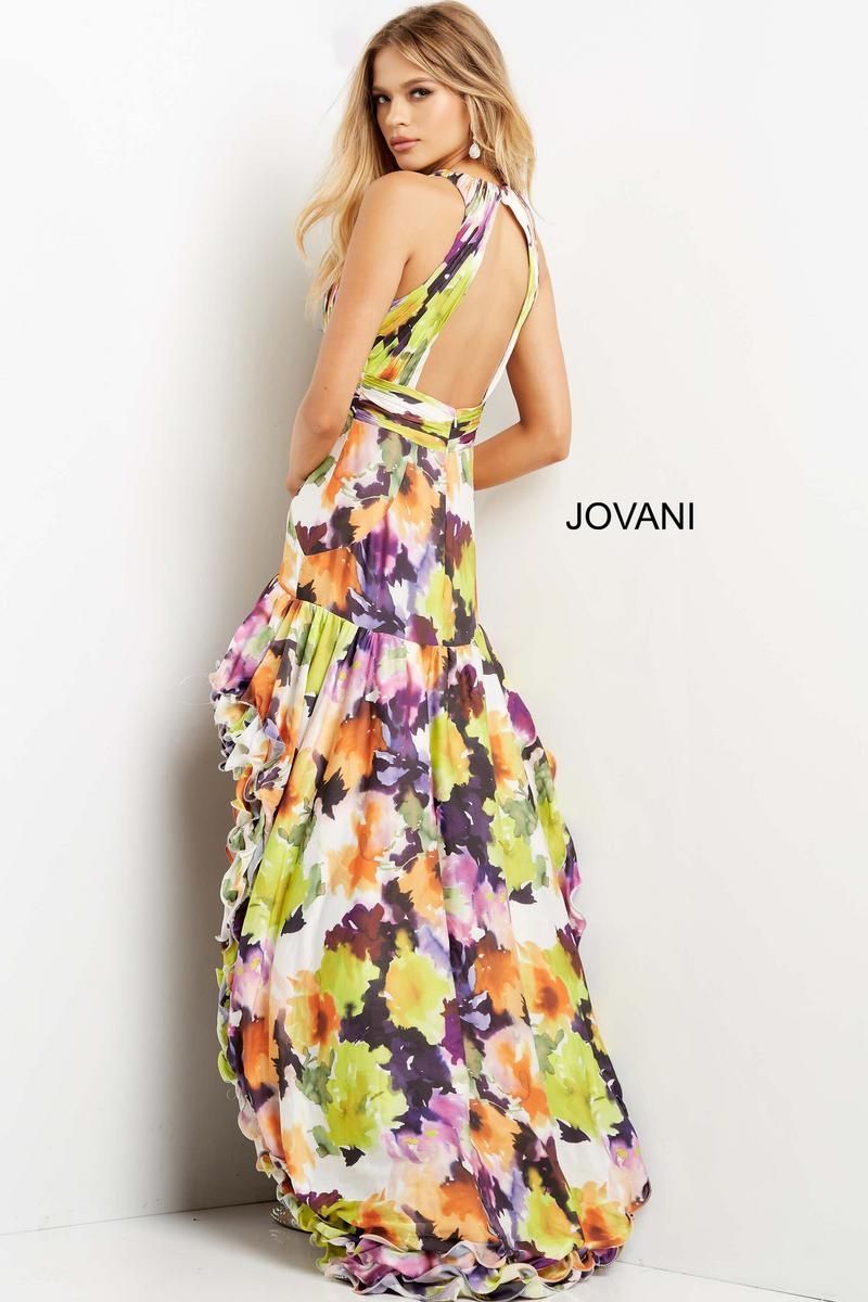 Style 09389 Jovani Size 10 Prom Multicolor Cocktail Dress on Queenly