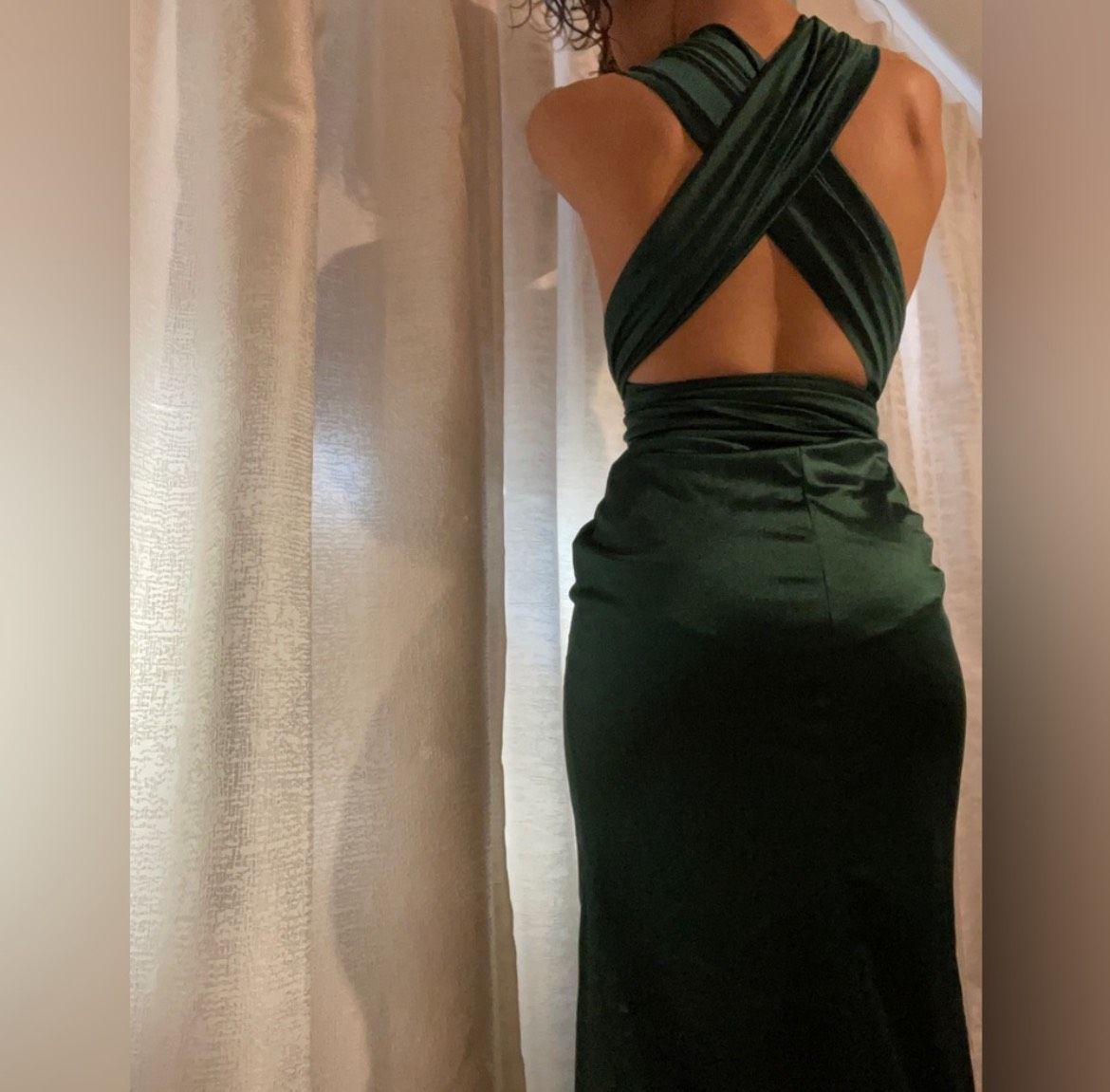 Windsor Size 0 Prom Green Side Slit Dress on Queenly