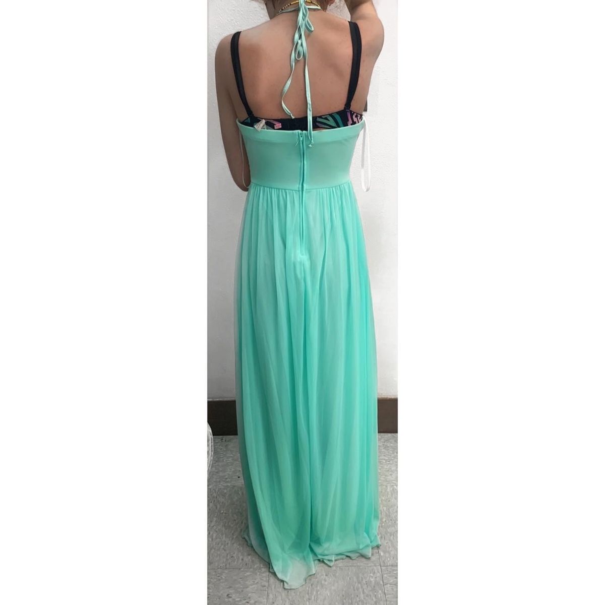 B. Darlin Size 2 Prom Green Floor Length Maxi on Queenly
