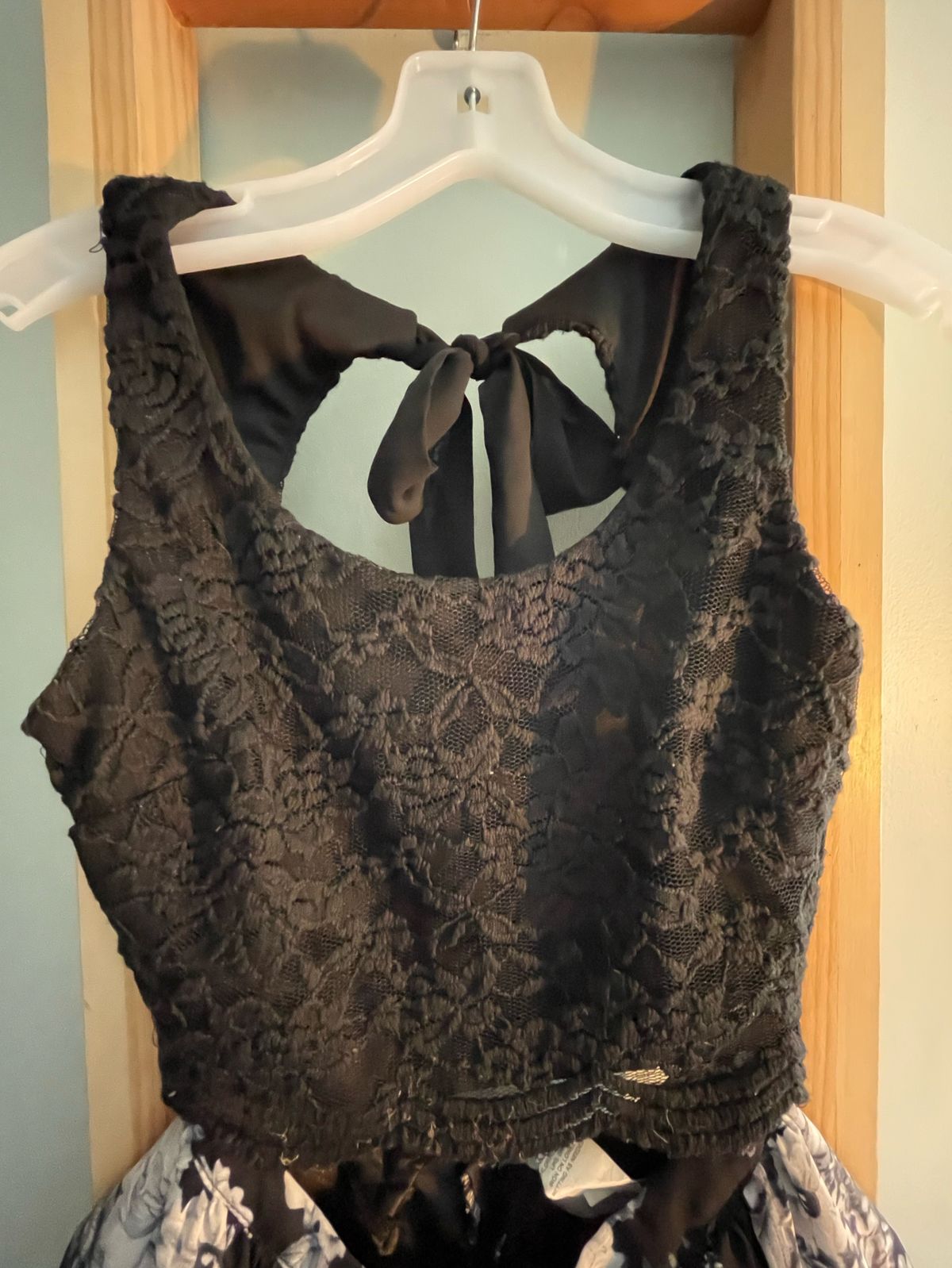 Size 2 Sheer Black A-line Dress on Queenly
