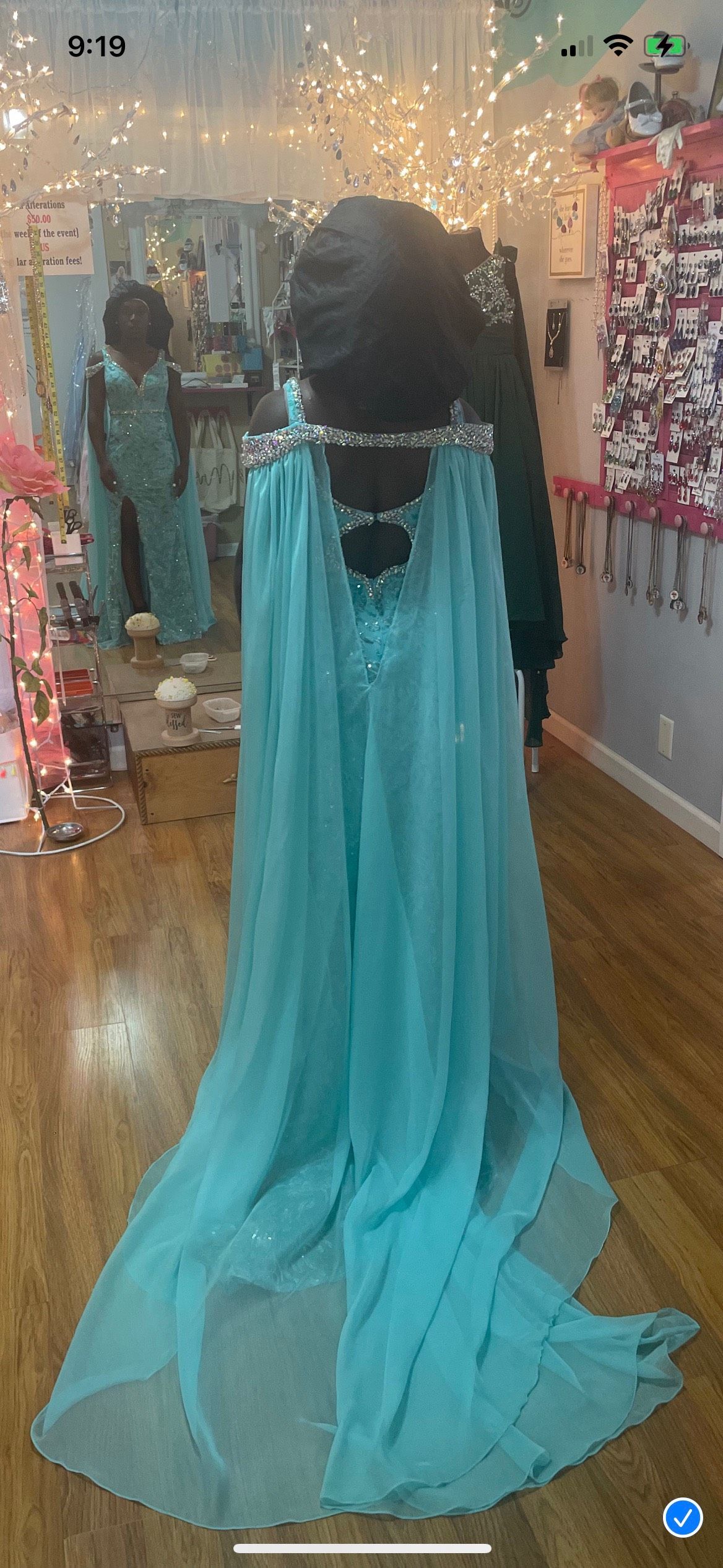 Johnathan Kayne Size 2 Prom Blue Side Slit Dress on Queenly