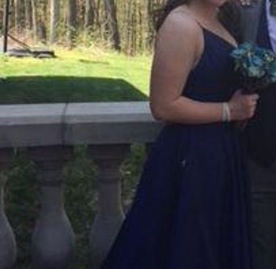 Sherri Hill Size 10 Prom Blue Ball Gown on Queenly