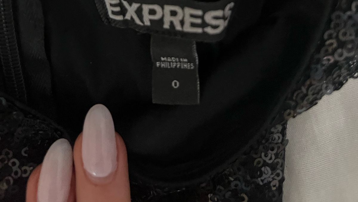 Express Size 0 Prom Black Cocktail Dress on Queenly