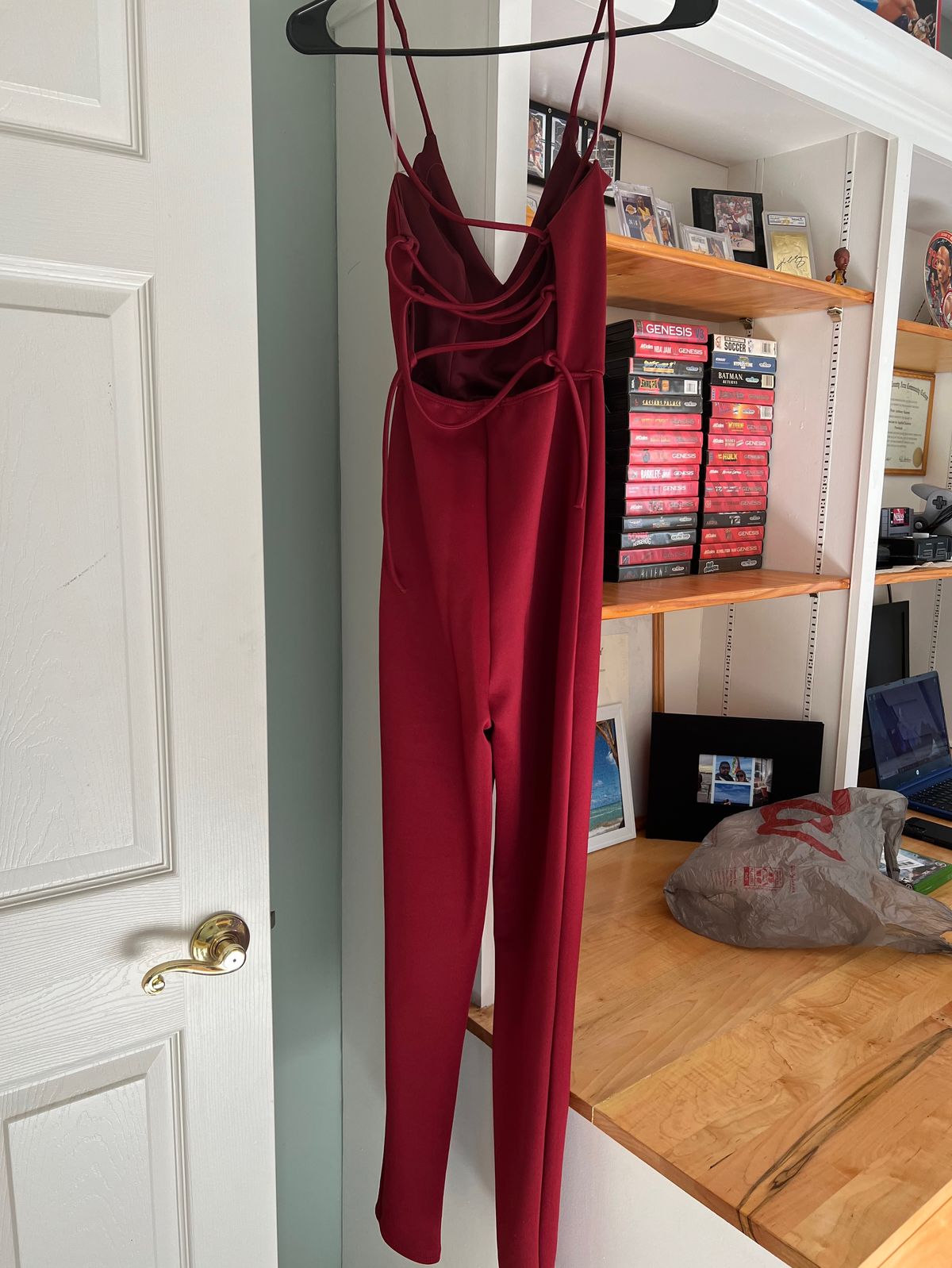 Size XS Burgundy Red Formal Jumpsuit on Queenly