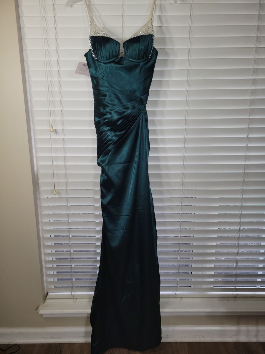 Balbella Size 0 Prom Green Mermaid Dress on Queenly