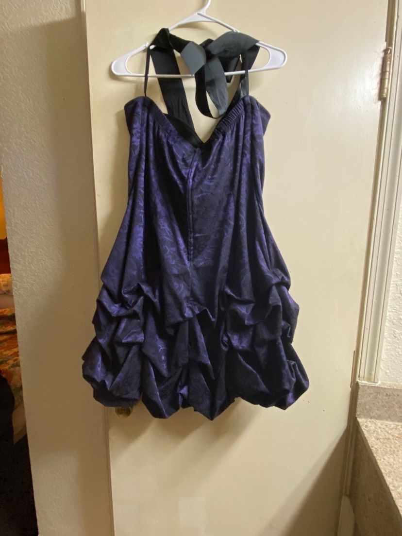 Size 14 Homecoming Strapless Multicolor Cocktail Dress on Queenly