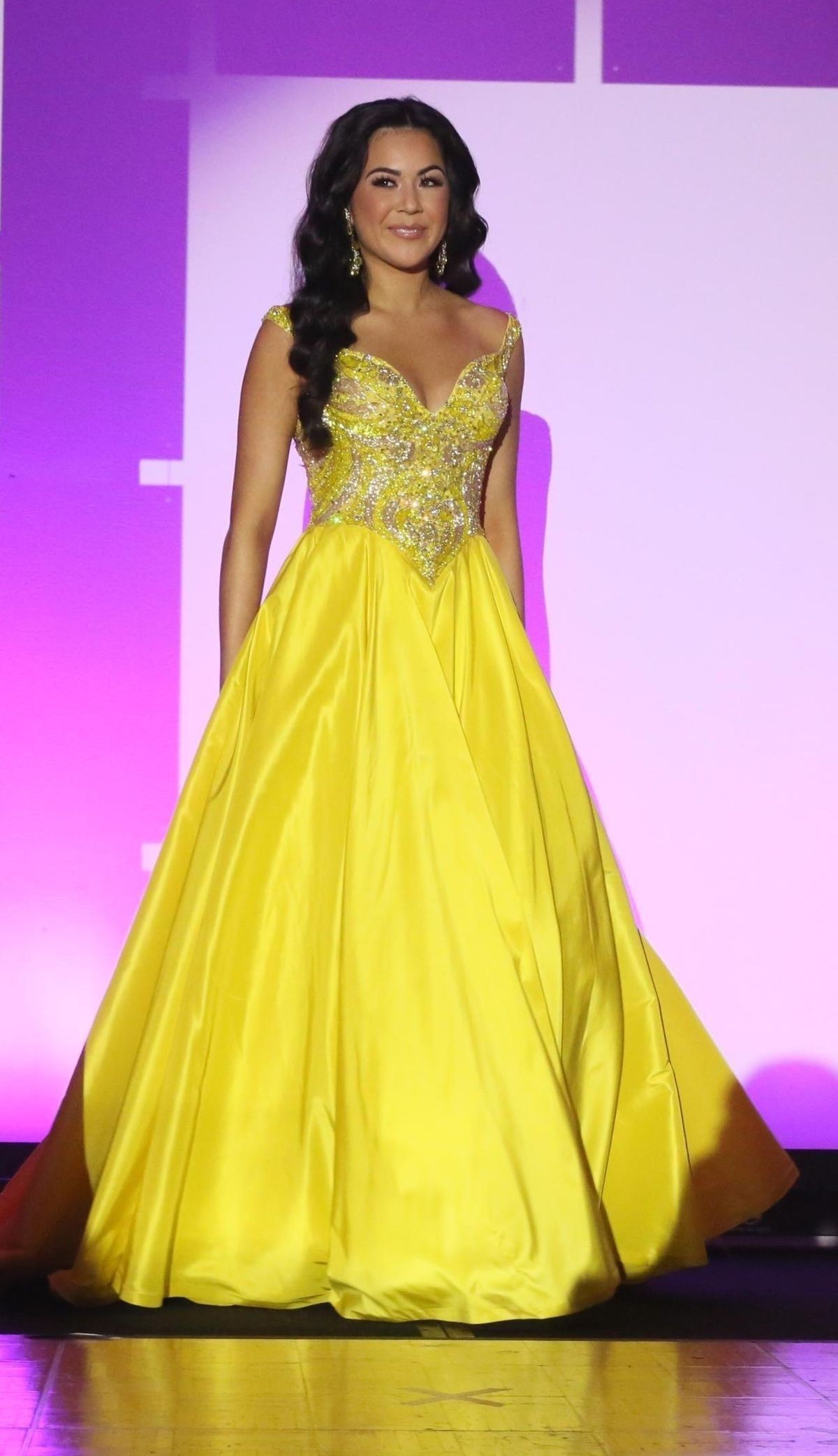 Sherri Hill Size 8 Pageant Yellow Ball Gown on Queenly