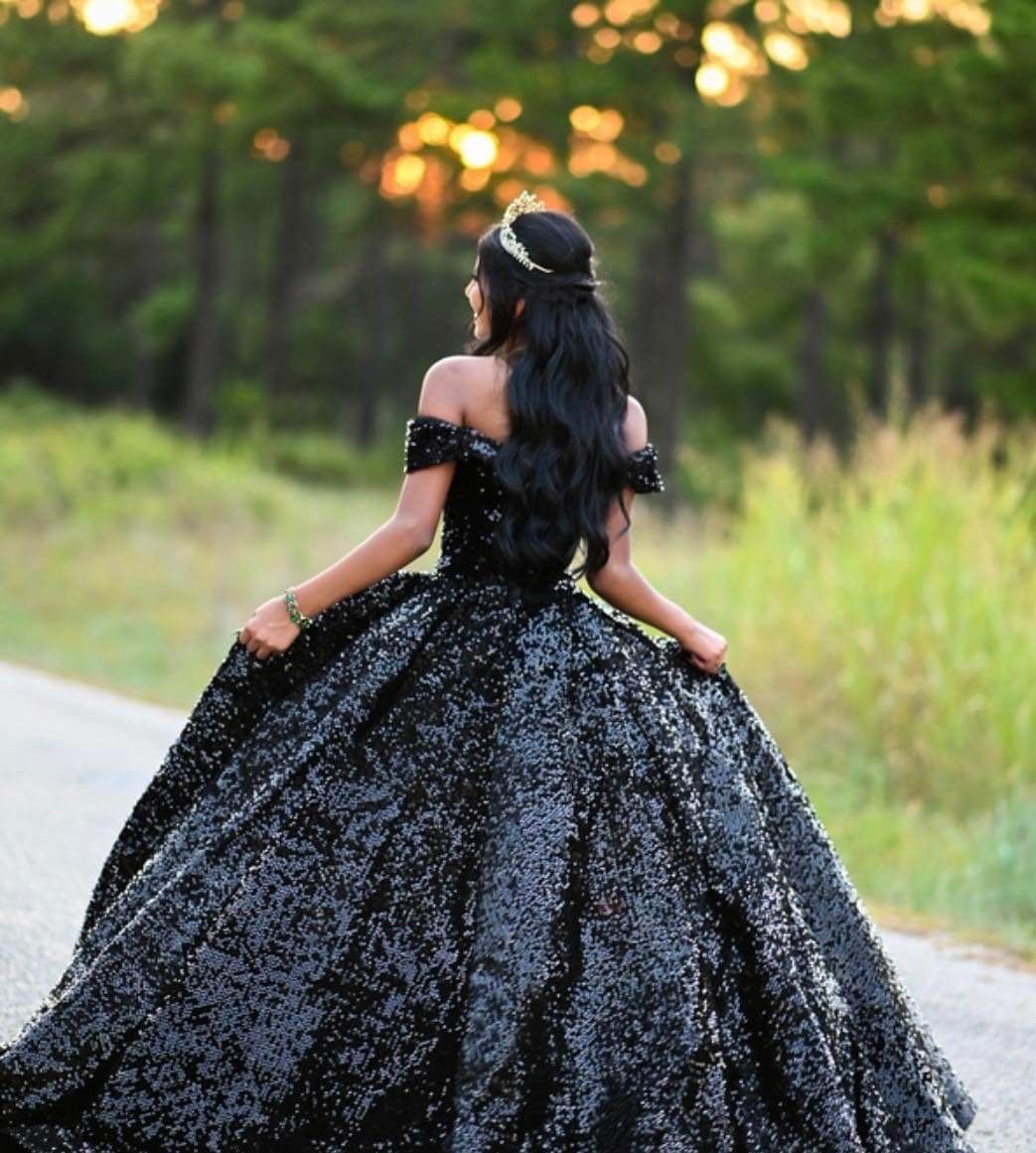Size S Prom Black Ball Gown on Queenly