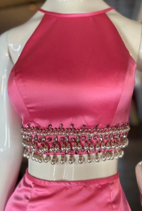 Sherri Hill Size 2 High Neck Pink Mermaid Dress on Queenly