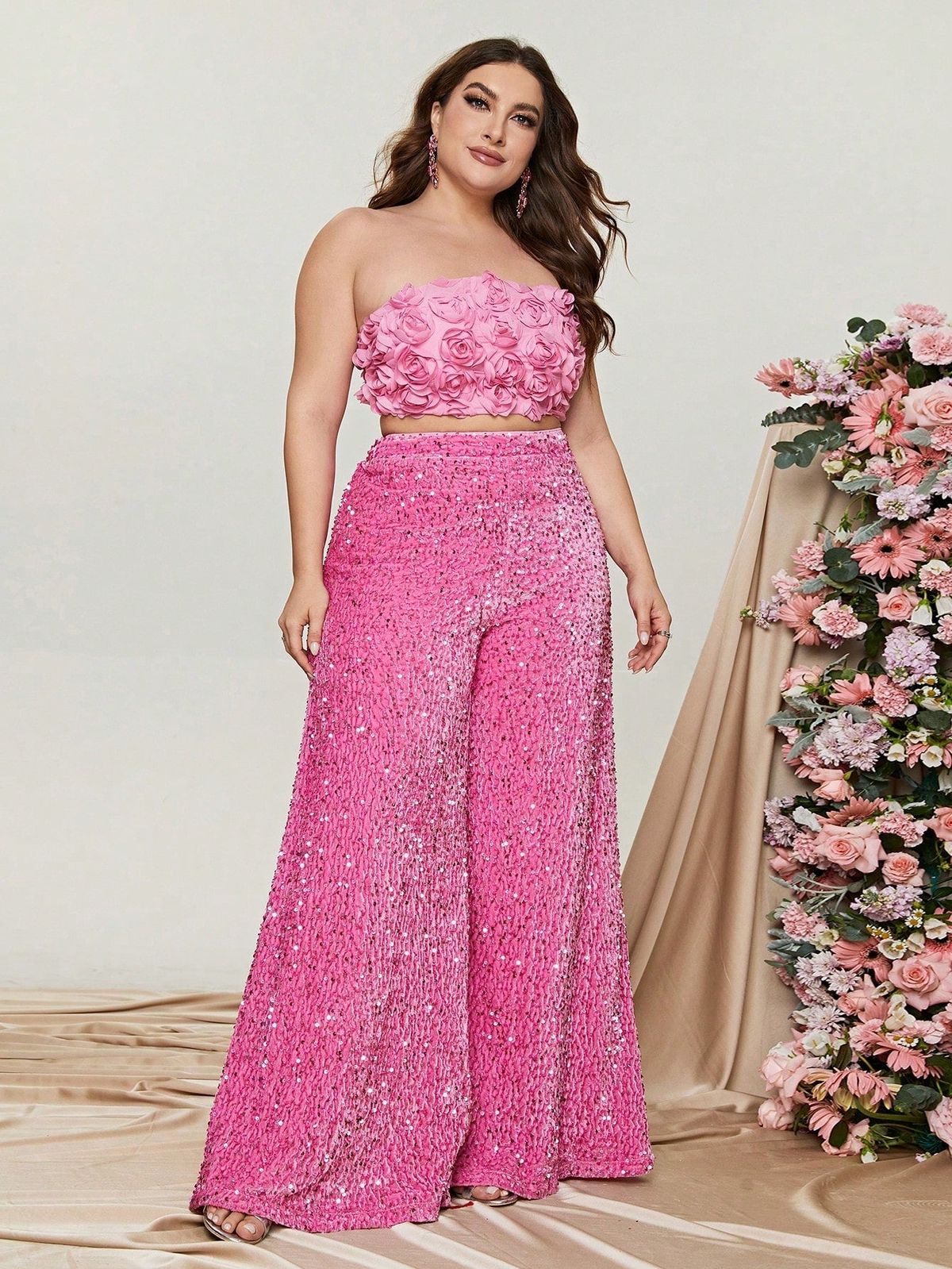 Style FSWU0357P Faeriesty Size 3X Pink Floor Length Maxi on Queenly