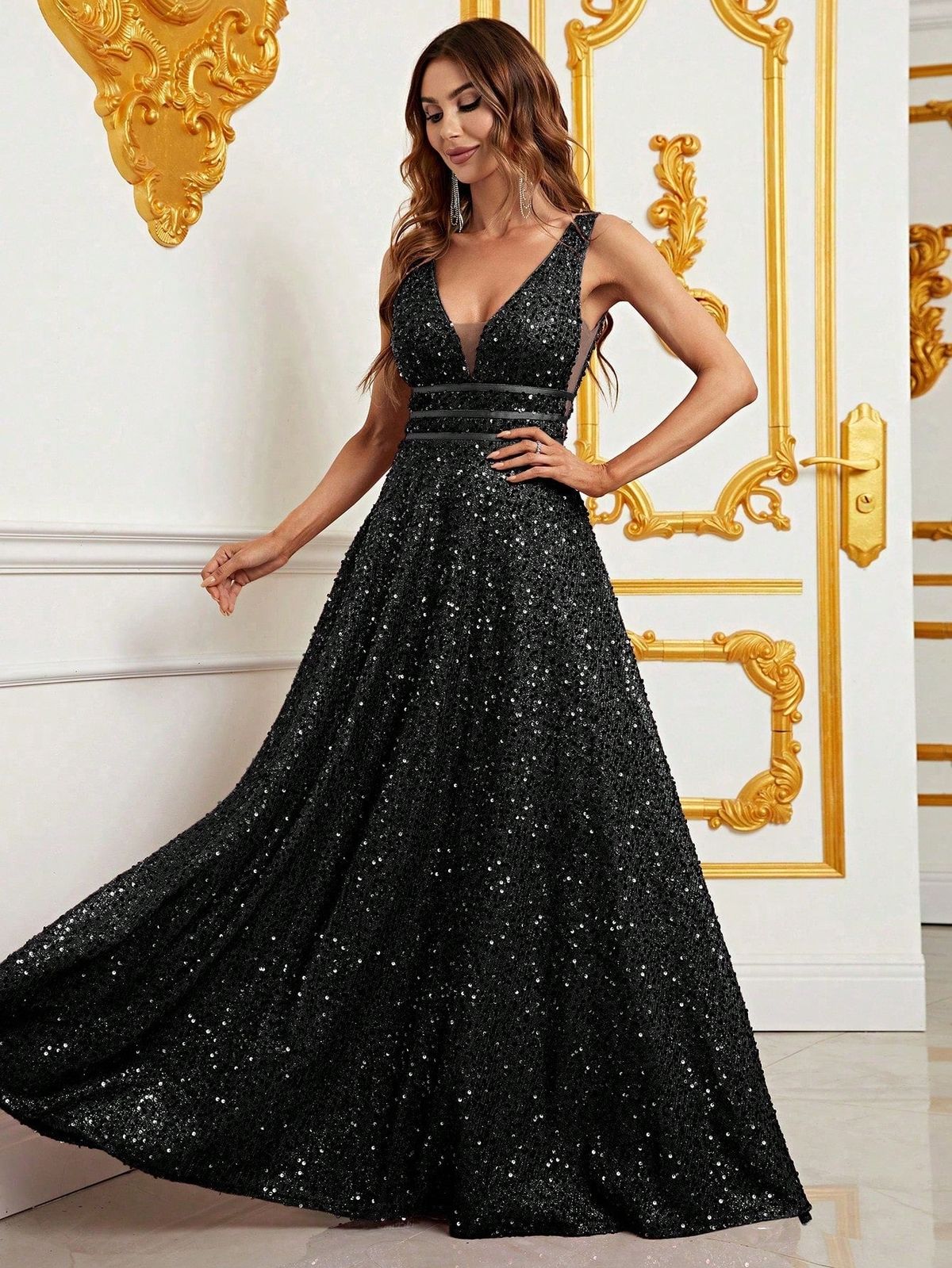 Style FSWD0776 Faeriesty Size S Prom Satin Black A-line Dress on Queenly
