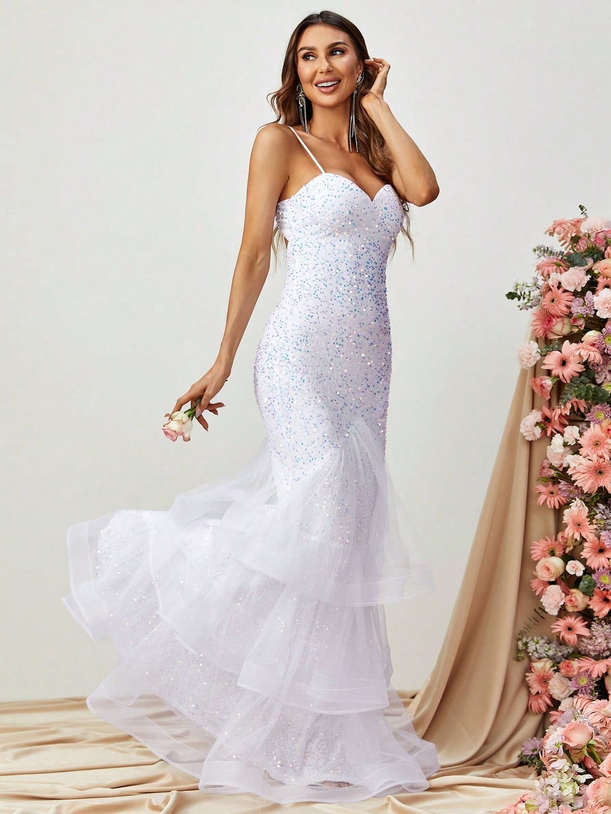 Style FSWD0174 Faeriesty Size S Prom White Mermaid Dress on Queenly