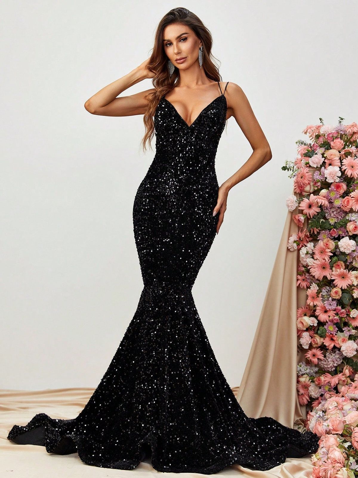 Style FSWD0594 Faeriesty Size M Black Mermaid Dress on Queenly