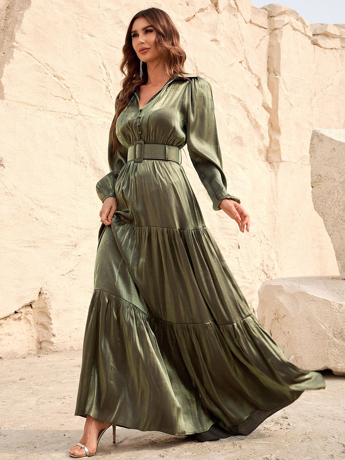 Style FSWD0966 Faeriesty Size XS Green Floor Length Maxi on Queenly
