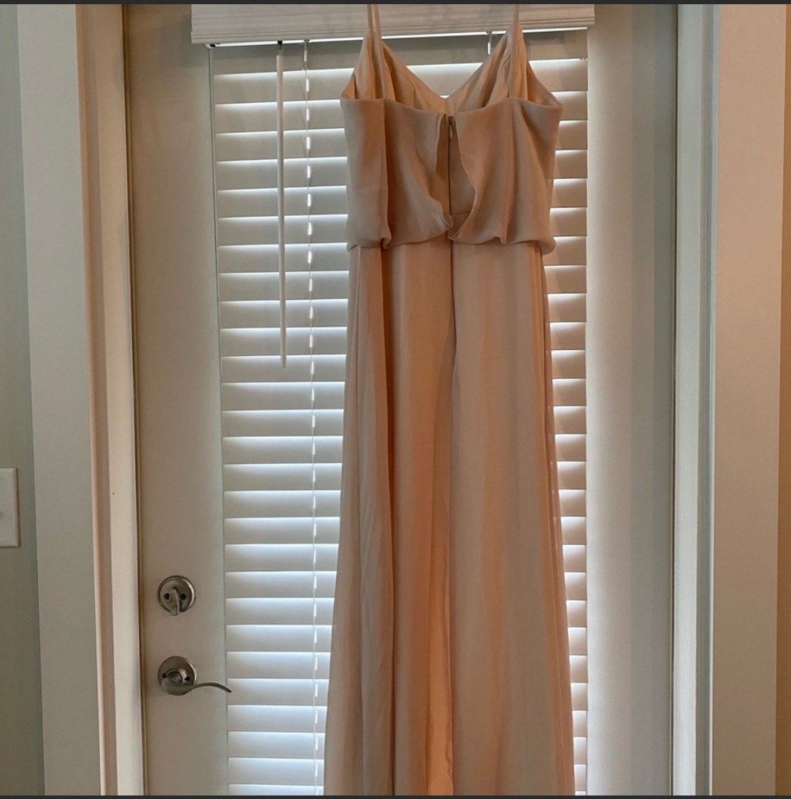 Eva USA Size M Bridesmaid Nude A-line Dress on Queenly