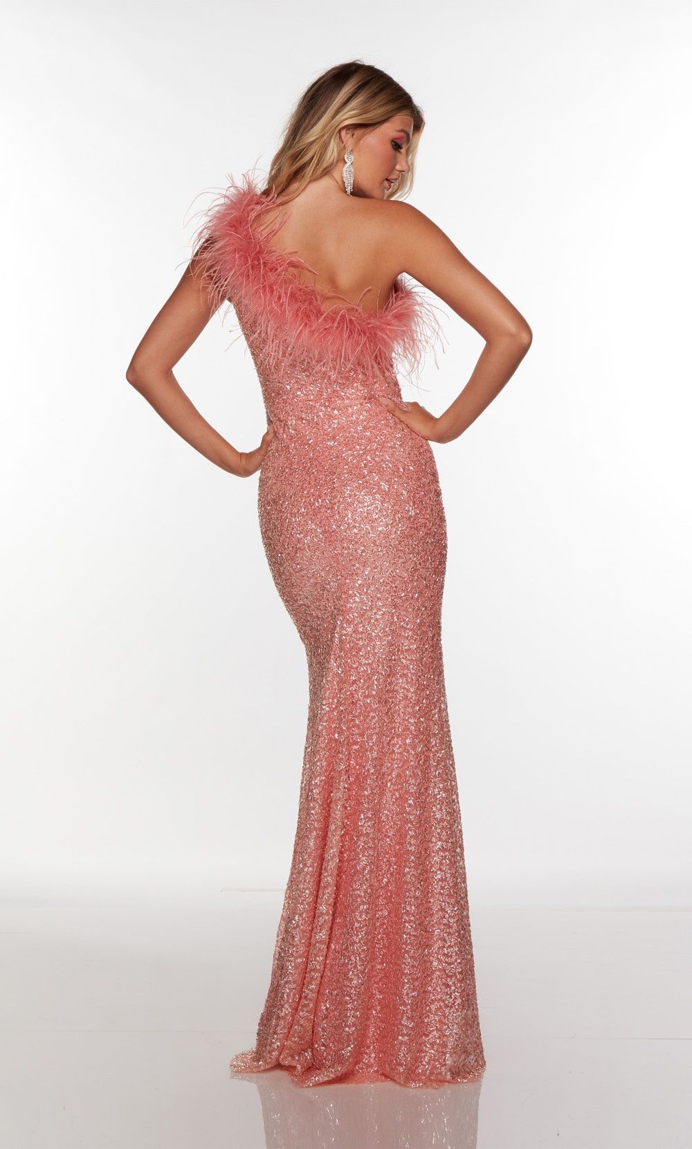 Style 61369 Alyce Paris Size 6 Pageant Coral Floor Length Maxi on Queenly