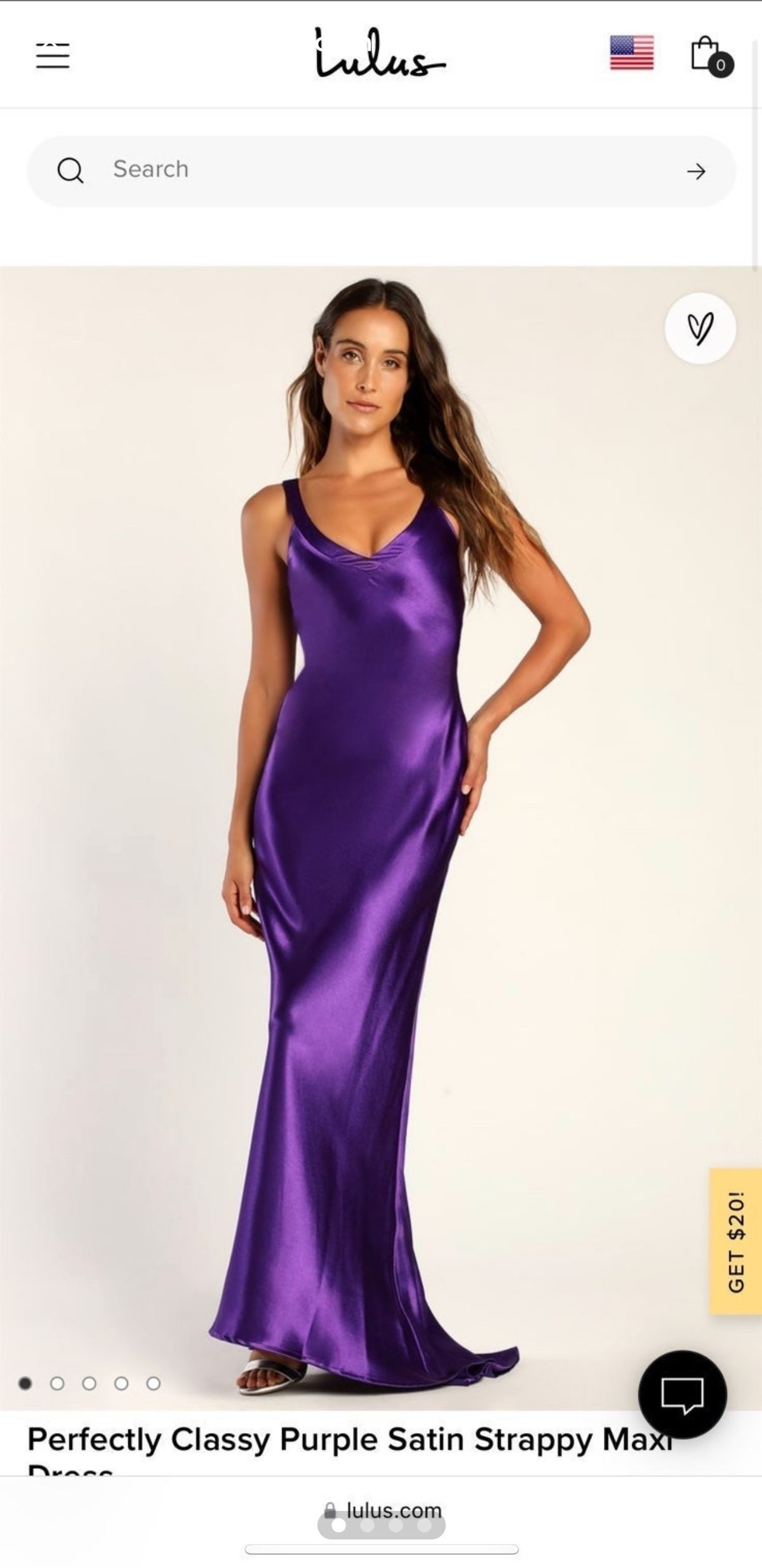 Asos Size XL Bridesmaid Plunge Purple A-line Dress on Queenly