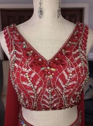Blush Prom Size 4 Pageant Halter Red Formal Jumpsuit on Queenly