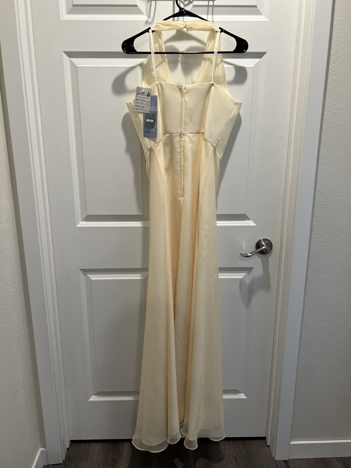 MoriLee Size 14 Prom Yellow Floor Length Maxi on Queenly