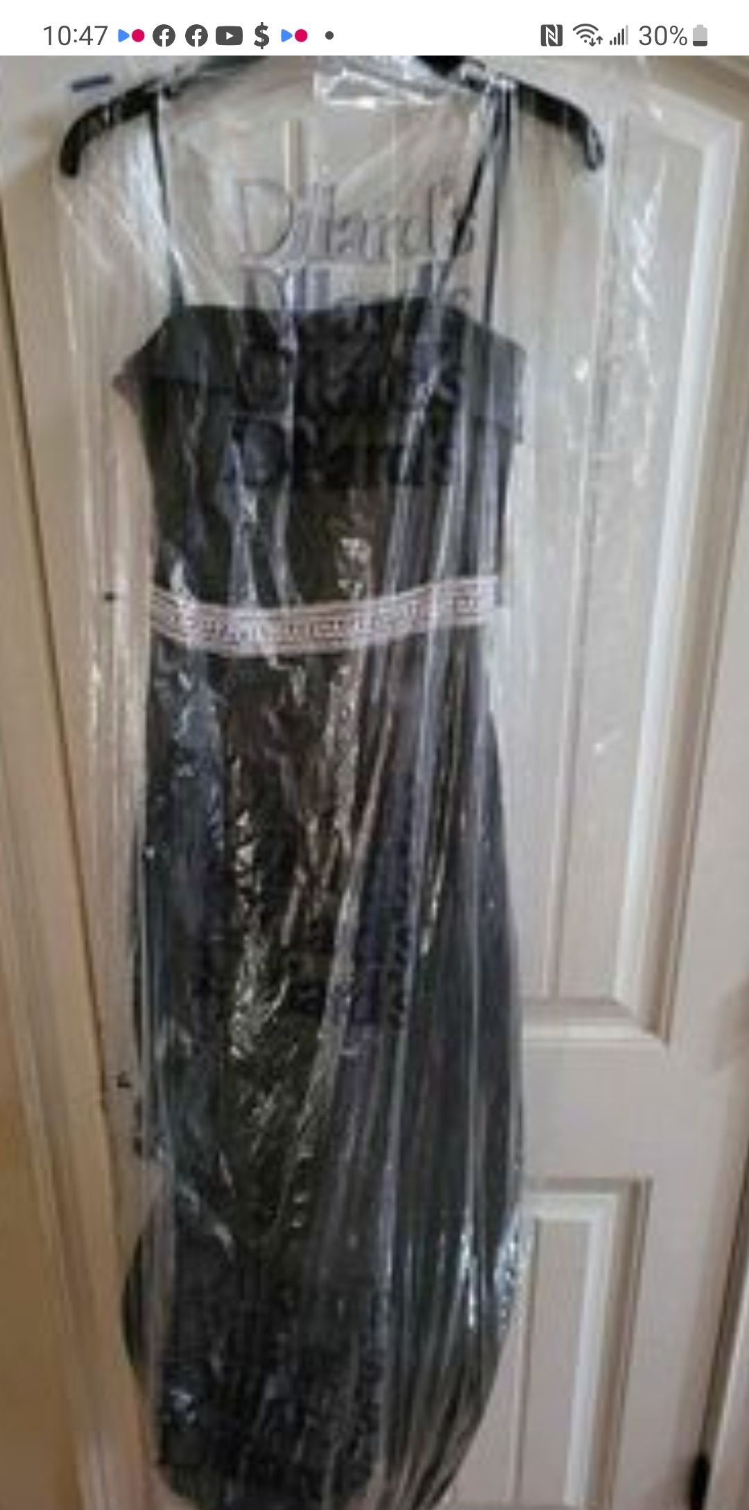 B. Darlin Plus Size 16 Prom Black Floor Length Maxi on Queenly