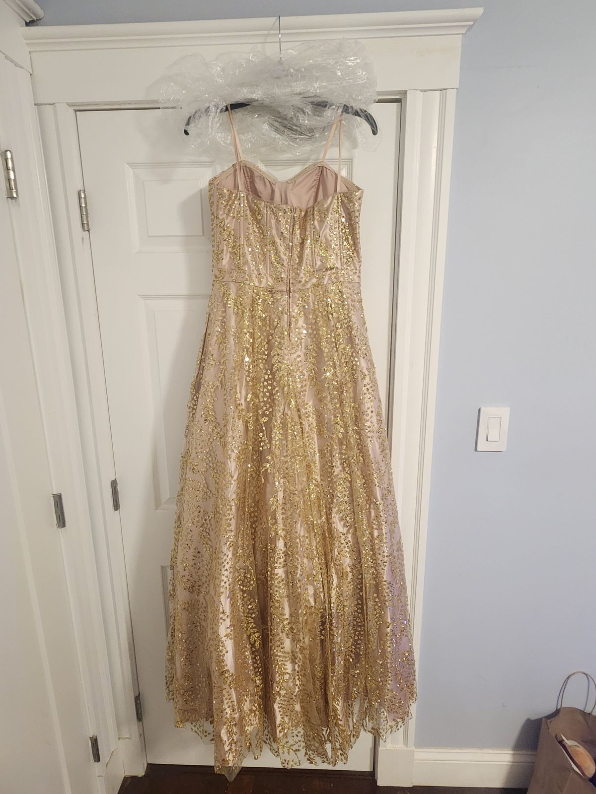 Blondie Nites Size 8 Rose Gold Ball Gown on Queenly
