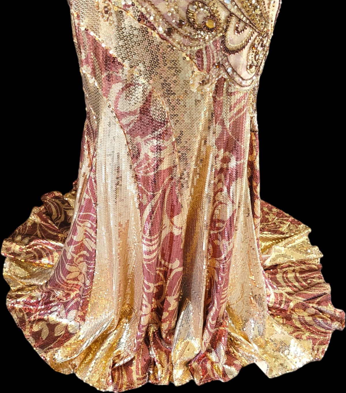 Johnathan Kayne Size 6 Prom One Shoulder Gold Ball Gown on Queenly