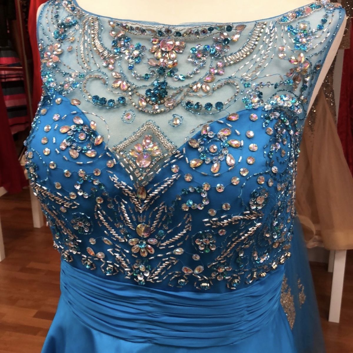 Size 10 Blue Cocktail Dress on Queenly