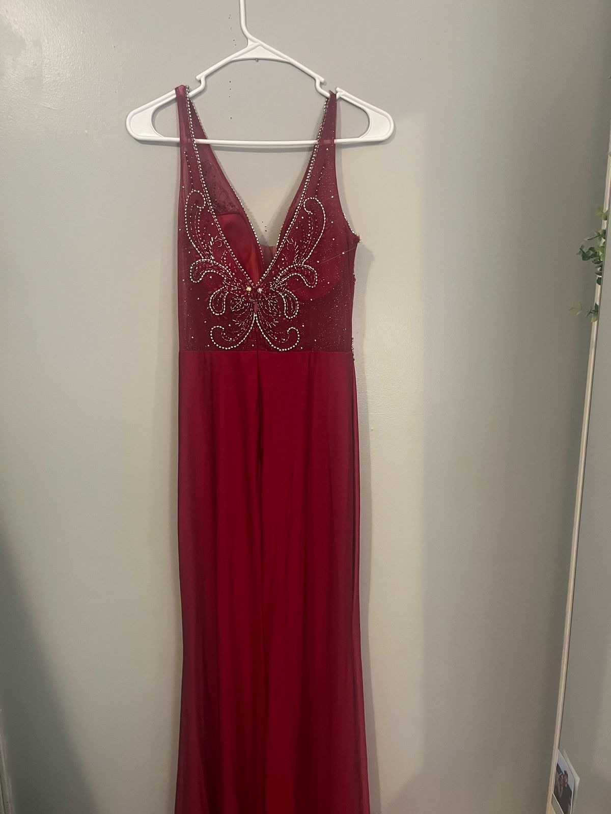 Rosmore Size M Prom Sequined Red Mermaid Dress on Queenly