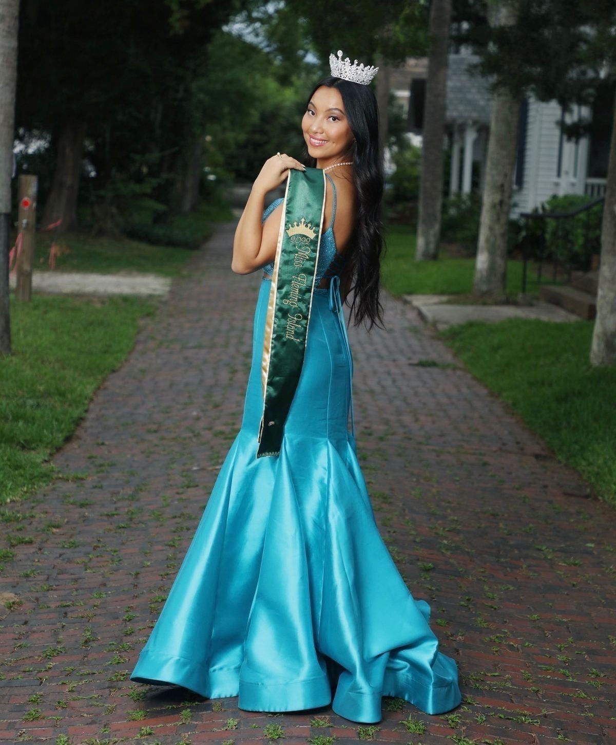 Sherri Hill Size 4 Pageant Blue Mermaid Dress on Queenly