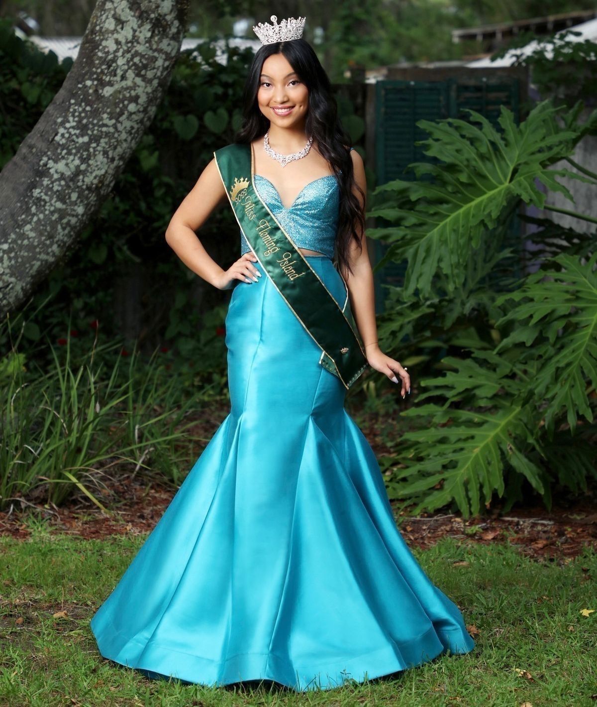 Sherri Hill Size 4 Pageant Blue Mermaid Dress on Queenly